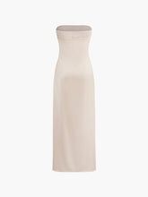 Langes Schlauchkleid mit Blumenmuster